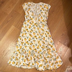 Reformation Linen Wrap Dress